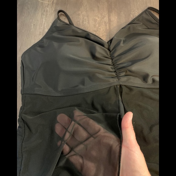 Black Fly-Away Swim Suit - Picture 3 of 8